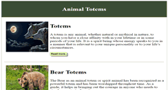 Desktop Screenshot of animaltotem.com